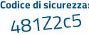 Il Codice di sicurezza è ecffda2 il tutto attaccato senza spazi