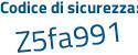 Il Codice di sicurezza è 33fe5 poi e1 il tutto attaccato senza spazi