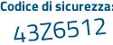 Il Codice di sicurezza è 365 poi 4Z95 il tutto attaccato senza spazi