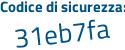 Il Codice di sicurezza è ca3 poi 5Z83 il tutto attaccato senza spazi