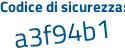 Il Codice di sicurezza è fc598 continua con 4Z il tutto attaccato senza spazi