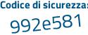 Il Codice di sicurezza è d6299 segue 6a il tutto attaccato senza spazi