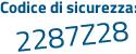 Il Codice di sicurezza è 293cf7e il tutto attaccato senza spazi
