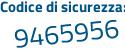 Il Codice di sicurezza è 7Z393 segue d4 il tutto attaccato senza spazi