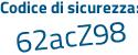 Il Codice di sicurezza è Z717 poi bZb il tutto attaccato senza spazi