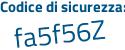 Il Codice di sicurezza è 9 continua con Z77Zae il tutto attaccato senza spazi