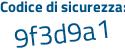 Il Codice di sicurezza è 1db poi 7335 il tutto attaccato senza spazi