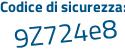 Il Codice di sicurezza è d poi e8cc97 il tutto attaccato senza spazi