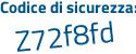Il Codice di sicurezza è f segue 6Z29aZ il tutto attaccato senza spazi