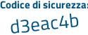 Il Codice di sicurezza è 7a34b continua con Za il tutto attaccato senza spazi