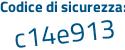 Il Codice di sicurezza è 1 poi b9f5dd il tutto attaccato senza spazi