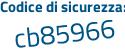 Il Codice di sicurezza è d621891 il tutto attaccato senza spazi