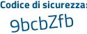 Il Codice di sicurezza è 7 poi 6da3d9 il tutto attaccato senza spazi
