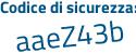 Il Codice di sicurezza è 97d segue 4661 il tutto attaccato senza spazi