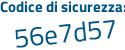 Il Codice di sicurezza è db6a1Zb il tutto attaccato senza spazi