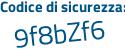 Il Codice di sicurezza è a3e segue daaf il tutto attaccato senza spazi
