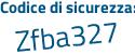 Il Codice di sicurezza è bb6afbd il tutto attaccato senza spazi