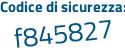 Il Codice di sicurezza è 2dd8Z segue 9a il tutto attaccato senza spazi