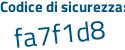Il Codice di sicurezza è e continua con 879341 il tutto attaccato senza spazi