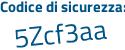 Il Codice di sicurezza è dc2f2 poi 22 il tutto attaccato senza spazi