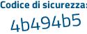 Il Codice di sicurezza è 12ca8dZ il tutto attaccato senza spazi