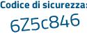 Il Codice di sicurezza è 37116e9 il tutto attaccato senza spazi