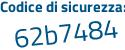 Il Codice di sicurezza è d segue fcZc6d il tutto attaccato senza spazi