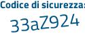 Il Codice di sicurezza è b95c segue 29b il tutto attaccato senza spazi