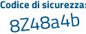 Il Codice di sicurezza è bd136 segue cd il tutto attaccato senza spazi