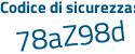 Il Codice di sicurezza è 25 continua con 49211 il tutto attaccato senza spazi