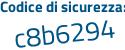 Il Codice di sicurezza è Z3 segue f62b7 il tutto attaccato senza spazi
