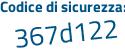 Il Codice di sicurezza è 8361deZ il tutto attaccato senza spazi