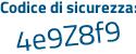 Il Codice di sicurezza è 4 segue c194a2 il tutto attaccato senza spazi