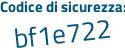 Il Codice di sicurezza è 45191 continua con ab il tutto attaccato senza spazi