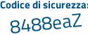 Il Codice di sicurezza è 2345 continua con 14d il tutto attaccato senza spazi