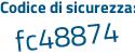 Il Codice di sicurezza è 46b3277 il tutto attaccato senza spazi