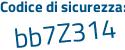 Il Codice di sicurezza è 1ab3cf3 il tutto attaccato senza spazi