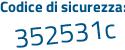 Il Codice di sicurezza è 2afe segue 2ff il tutto attaccato senza spazi
