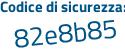 Il Codice di sicurezza è 4884a11 il tutto attaccato senza spazi