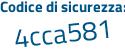 Il Codice di sicurezza è 2 continua con de1f22 il tutto attaccato senza spazi