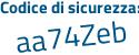 Il Codice di sicurezza è 7a3245a il tutto attaccato senza spazi