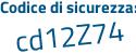 Il Codice di sicurezza è 2e8d continua con a87 il tutto attaccato senza spazi