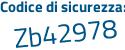Il Codice di sicurezza è Z53d674 il tutto attaccato senza spazi