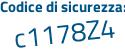 Il Codice di sicurezza è f37c759 il tutto attaccato senza spazi