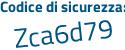 Il Codice di sicurezza è ade poi 4b1e il tutto attaccato senza spazi