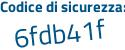 Il Codice di sicurezza è 51 continua con a865c il tutto attaccato senza spazi