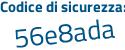 Il Codice di sicurezza è 4 continua con 13713f il tutto attaccato senza spazi