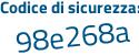 Il Codice di sicurezza è aa6ZZ segue 71 il tutto attaccato senza spazi