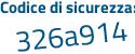 Il Codice di sicurezza è 5 segue 16fecc il tutto attaccato senza spazi