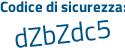 Il Codice di sicurezza è af segue 8c28e il tutto attaccato senza spazi
